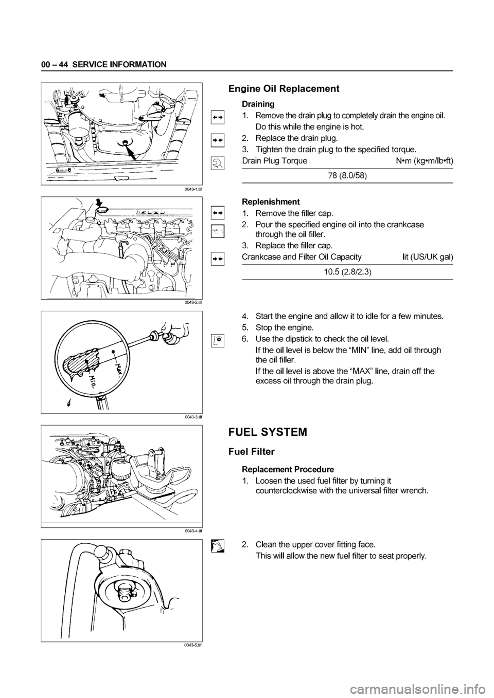 ISUZU ELF 1999 Service Manual ISUZU ELF 1999 Service Manual