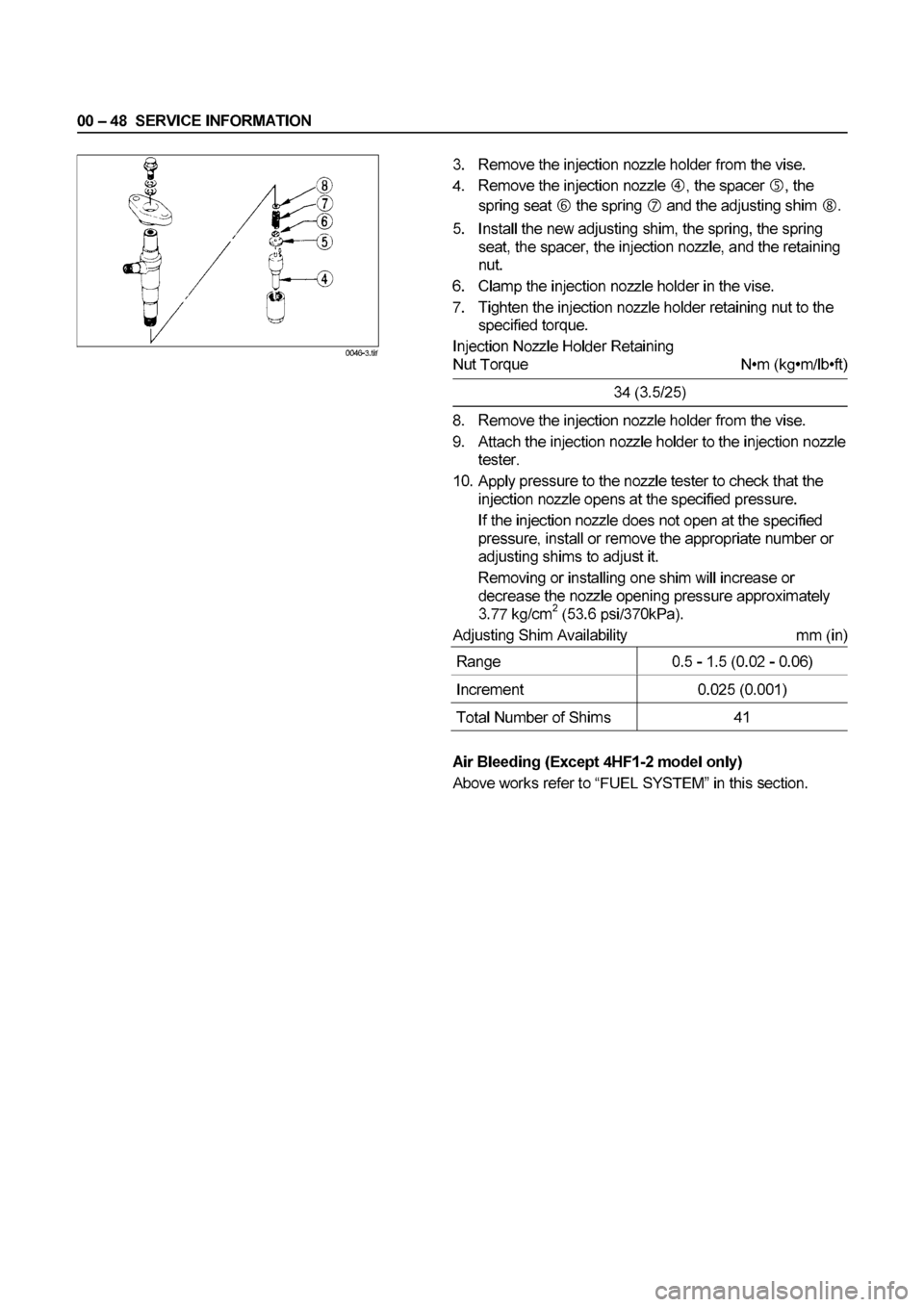 ISUZU ELF 1999 Repair Manual ISUZU ELF 1999 Repair Manual