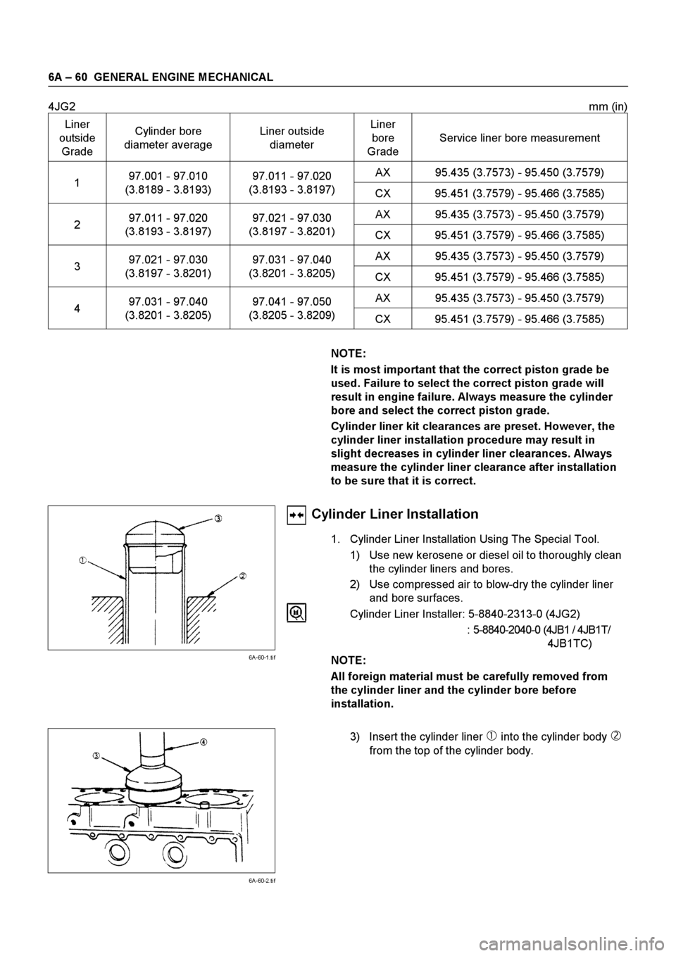 ISUZU ELF 1999 Workshop Manual ISUZU ELF 1999 Workshop Manual