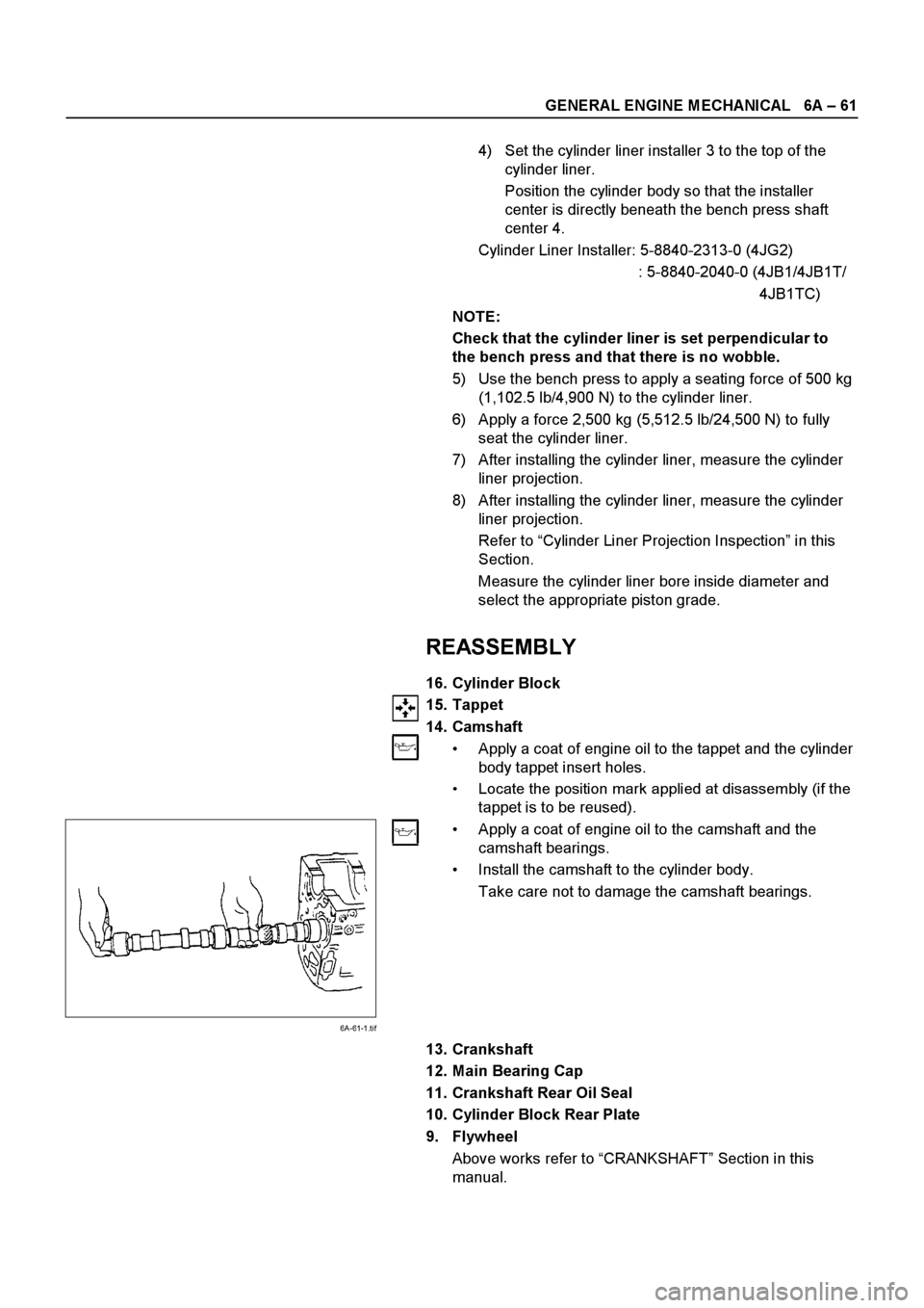 ISUZU ELF 1999 Workshop Manual ISUZU ELF 1999 Workshop Manual