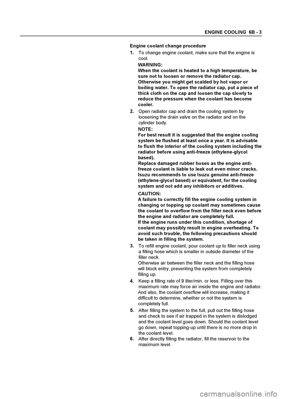 ISUZU ELF 1999  Workshop Manual 