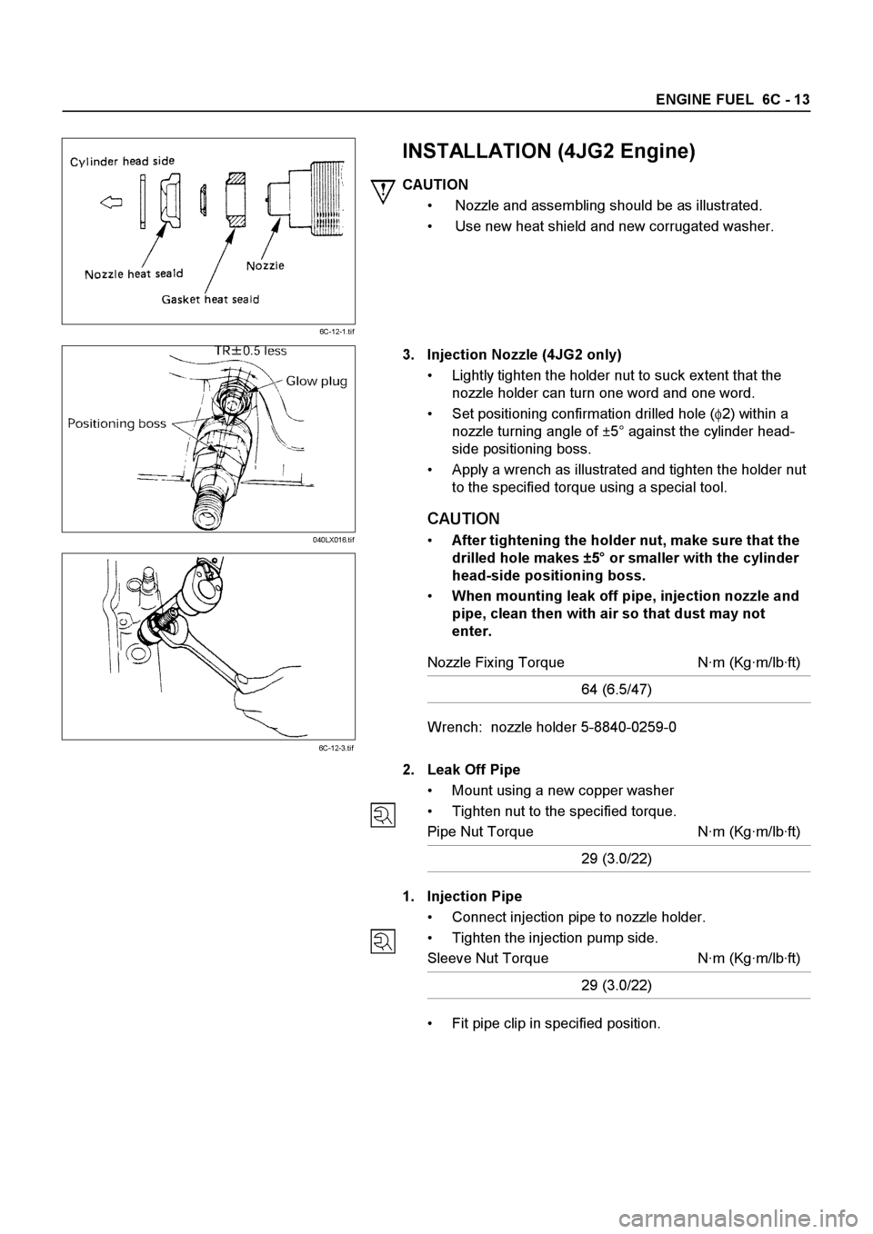 ISUZU ELF 1999 Workshop Manual ISUZU ELF 1999 Workshop Manual