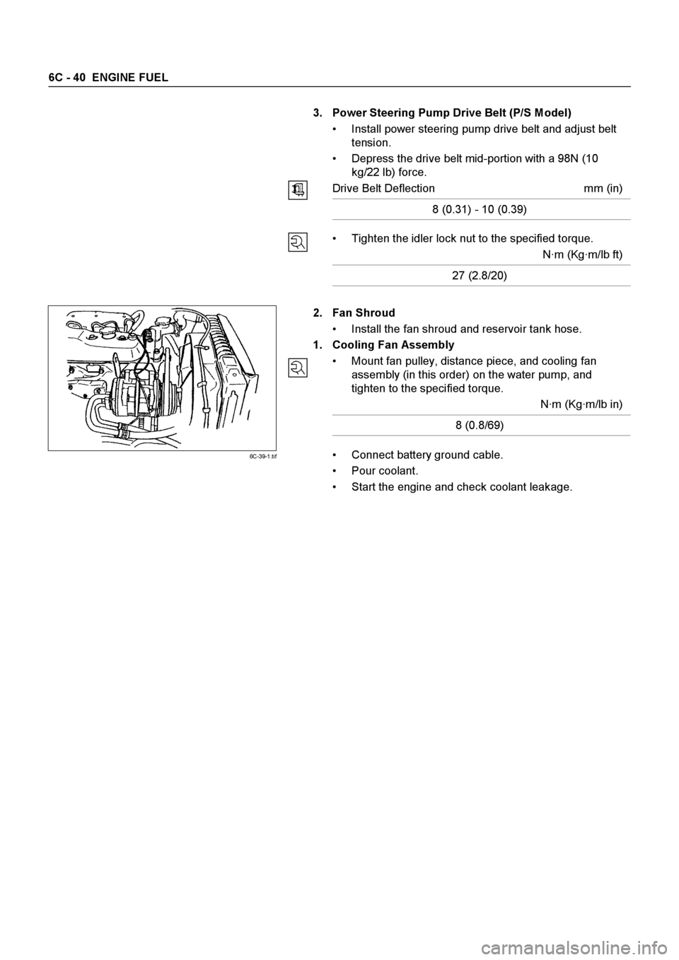 ISUZU ELF 1999  Workshop Manual 