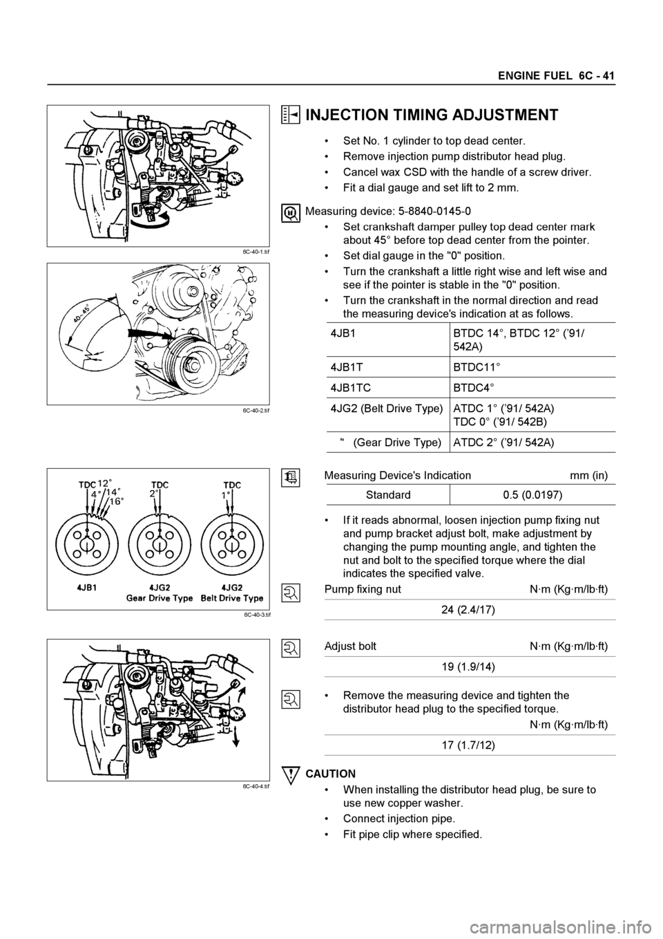ISUZU ELF 1999  Workshop Manual 