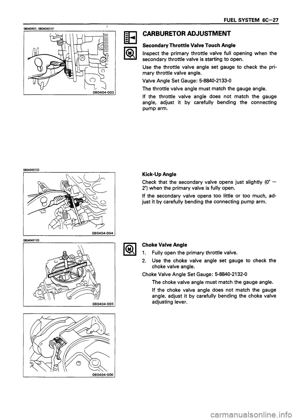 ISUZU DB SERIES 1993  Workshop Manual 