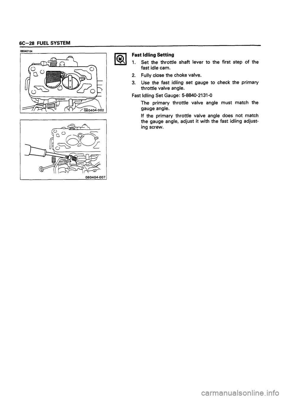 ISUZU DB SERIES 1993  Workshop Manual 