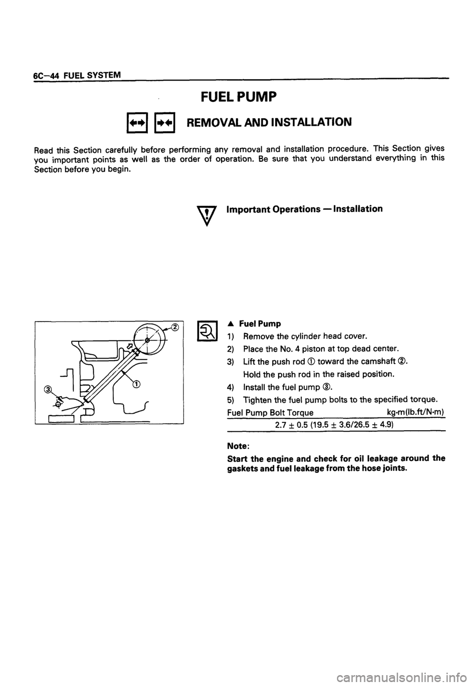 ISUZU DB SERIES 1993  Workshop Manual 