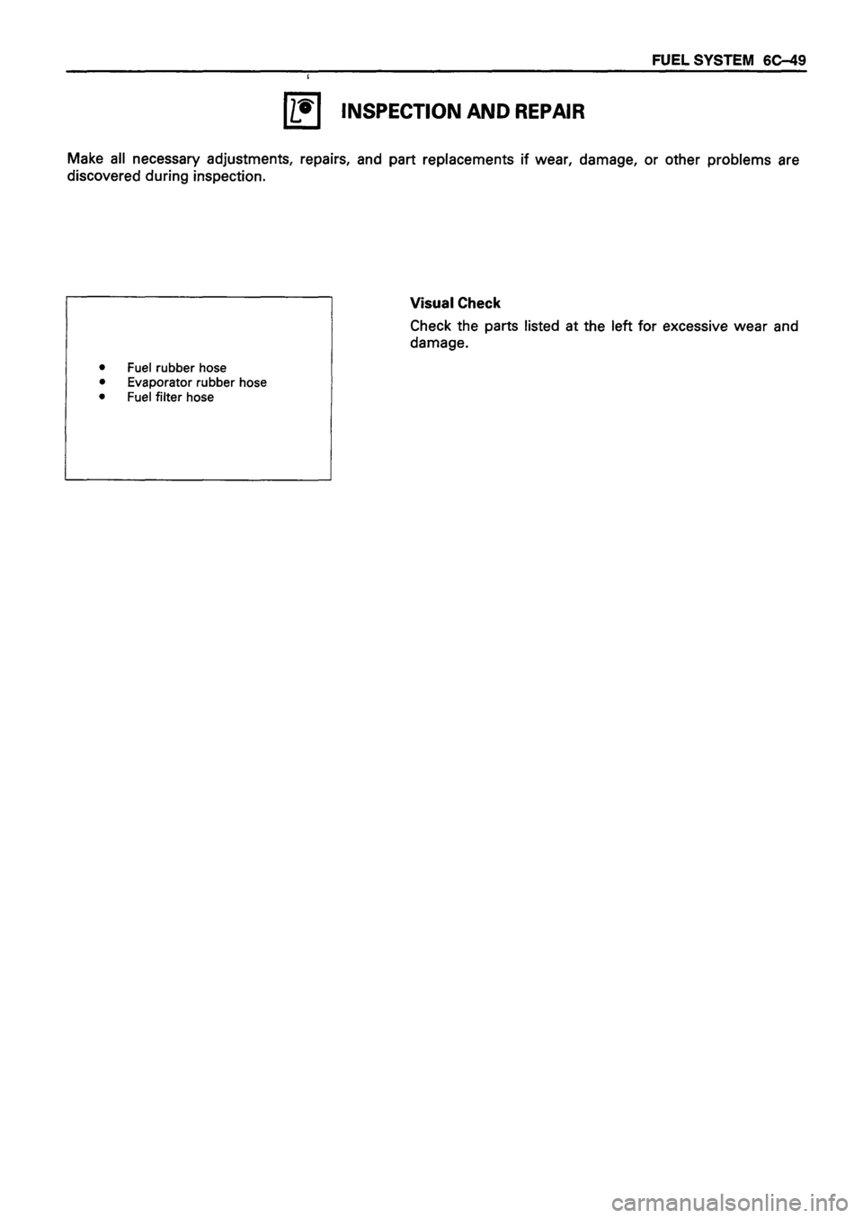 ISUZU DB SERIES 1993  Workshop Manual 
