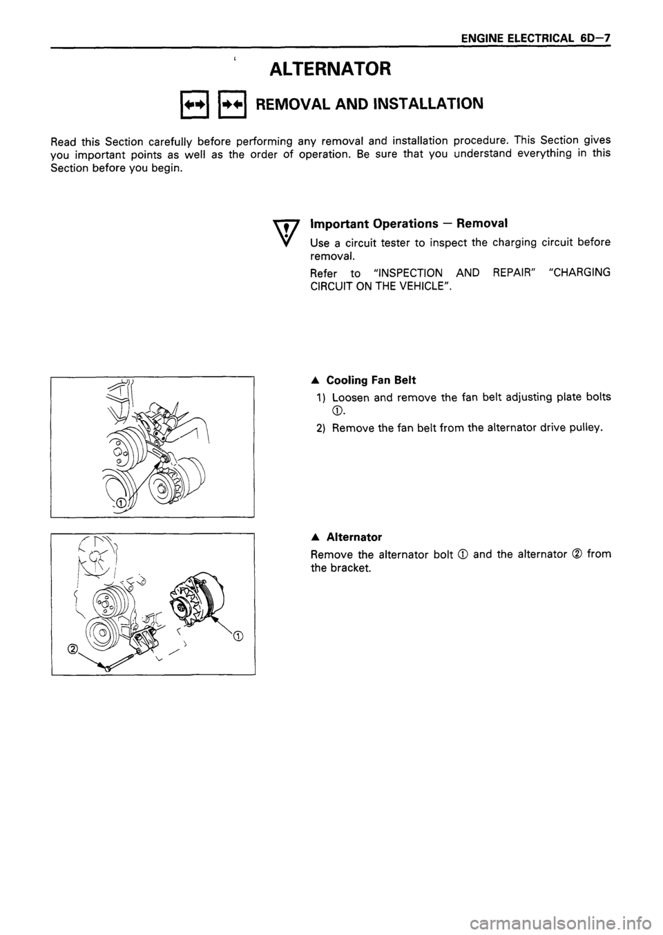 ISUZU DB SERIES 1993  Workshop Manual 