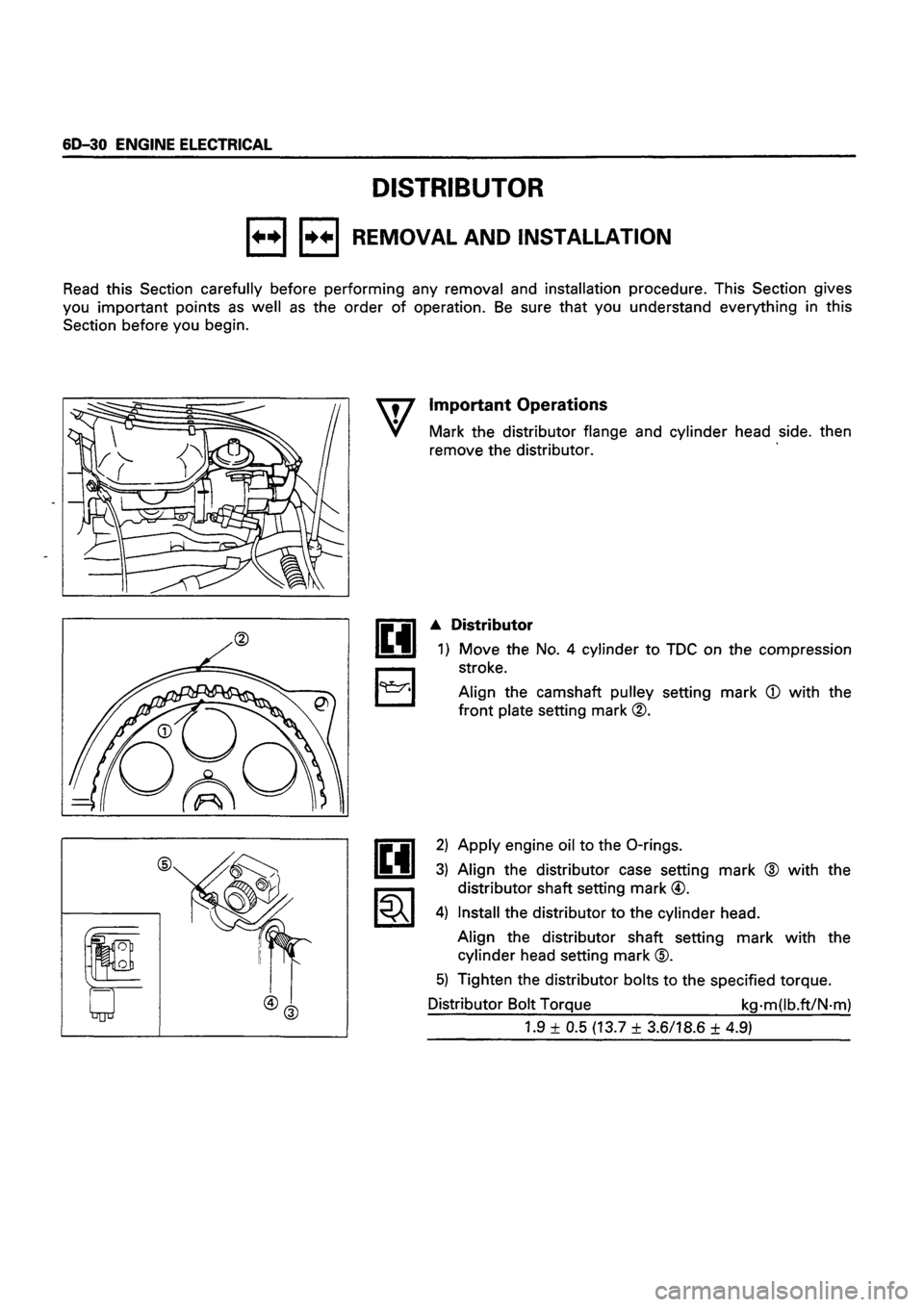 ISUZU DB SERIES 1993 Workshop Manual ISUZU DB SERIES 1993 Workshop Manual