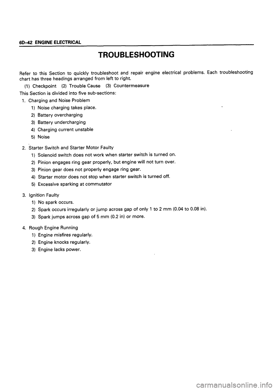 ISUZU DB SERIES 1993 Workshop Manual ISUZU DB SERIES 1993 Workshop Manual