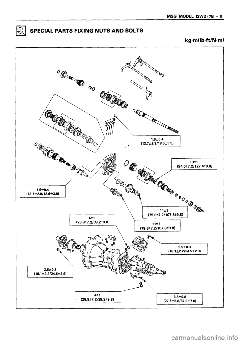 ISUZU DB SERIES 1993  Workshop Manual 