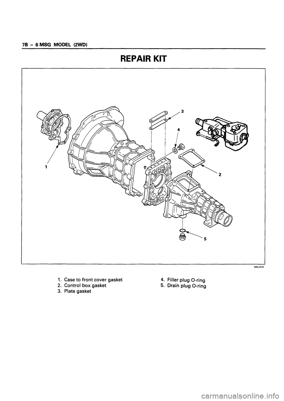 ISUZU DB SERIES 1993  Workshop Manual 
