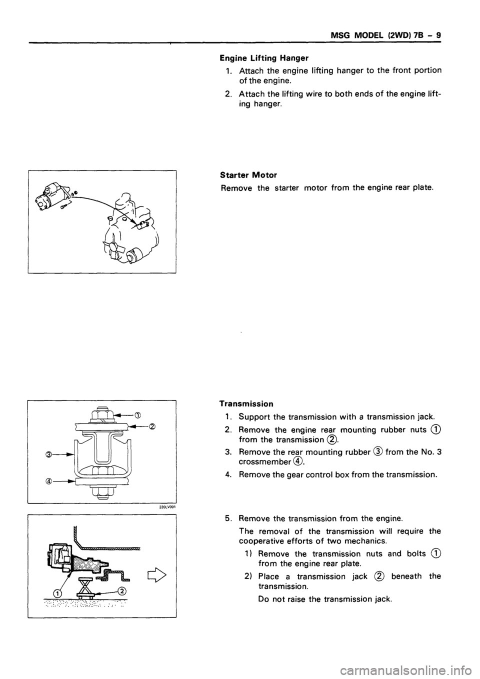 ISUZU DB SERIES 1993  Workshop Manual 