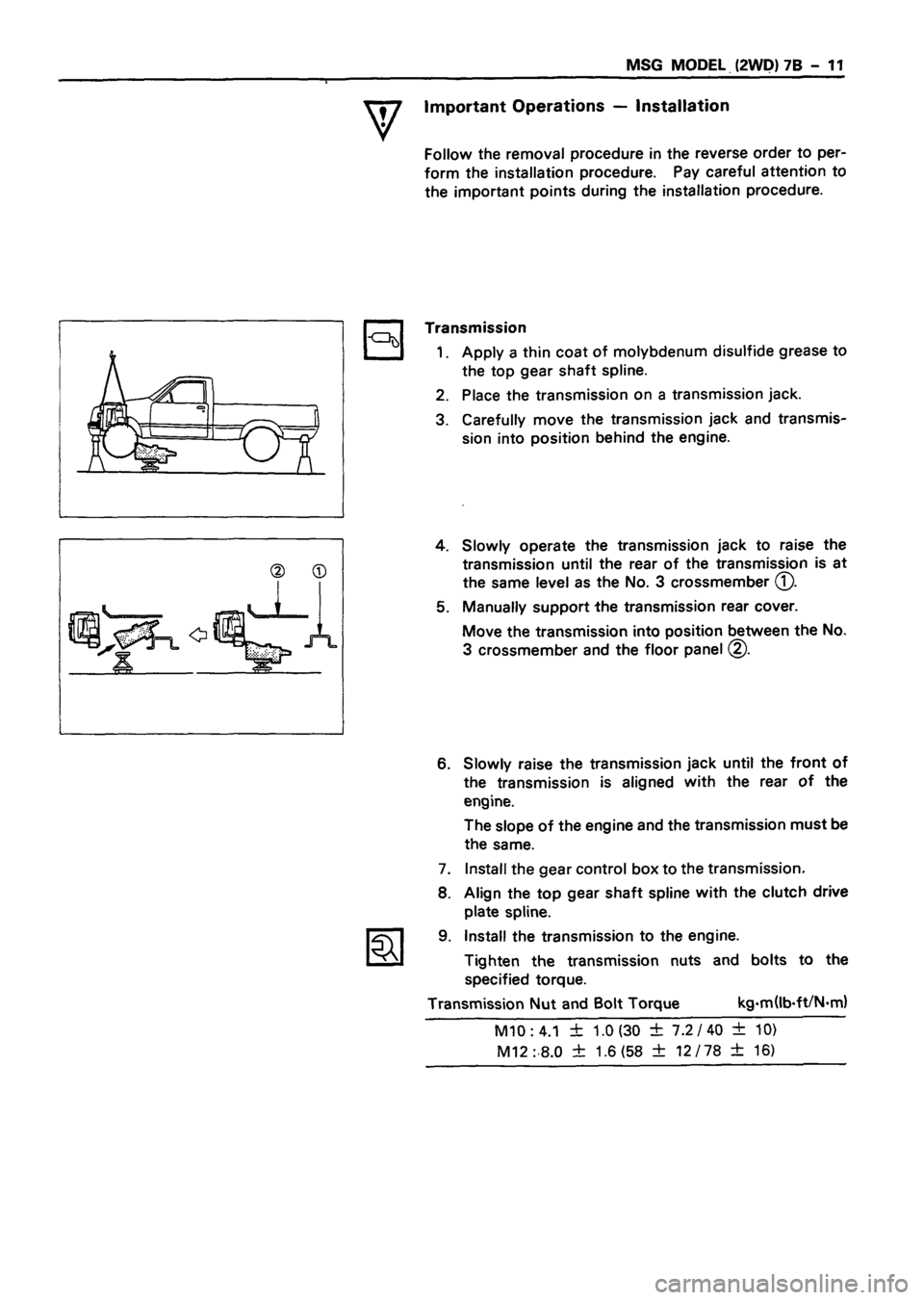 ISUZU DB SERIES 1993  Workshop Manual 
