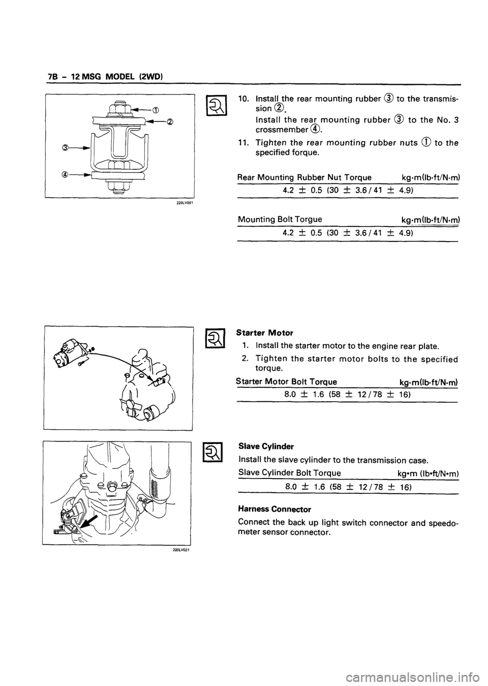 ISUZU DB SERIES 1993  Workshop Manual 