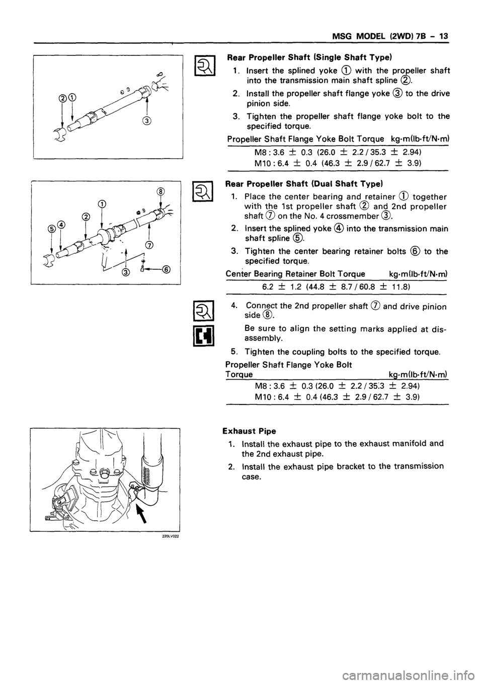 ISUZU DB SERIES 1993  Workshop Manual 