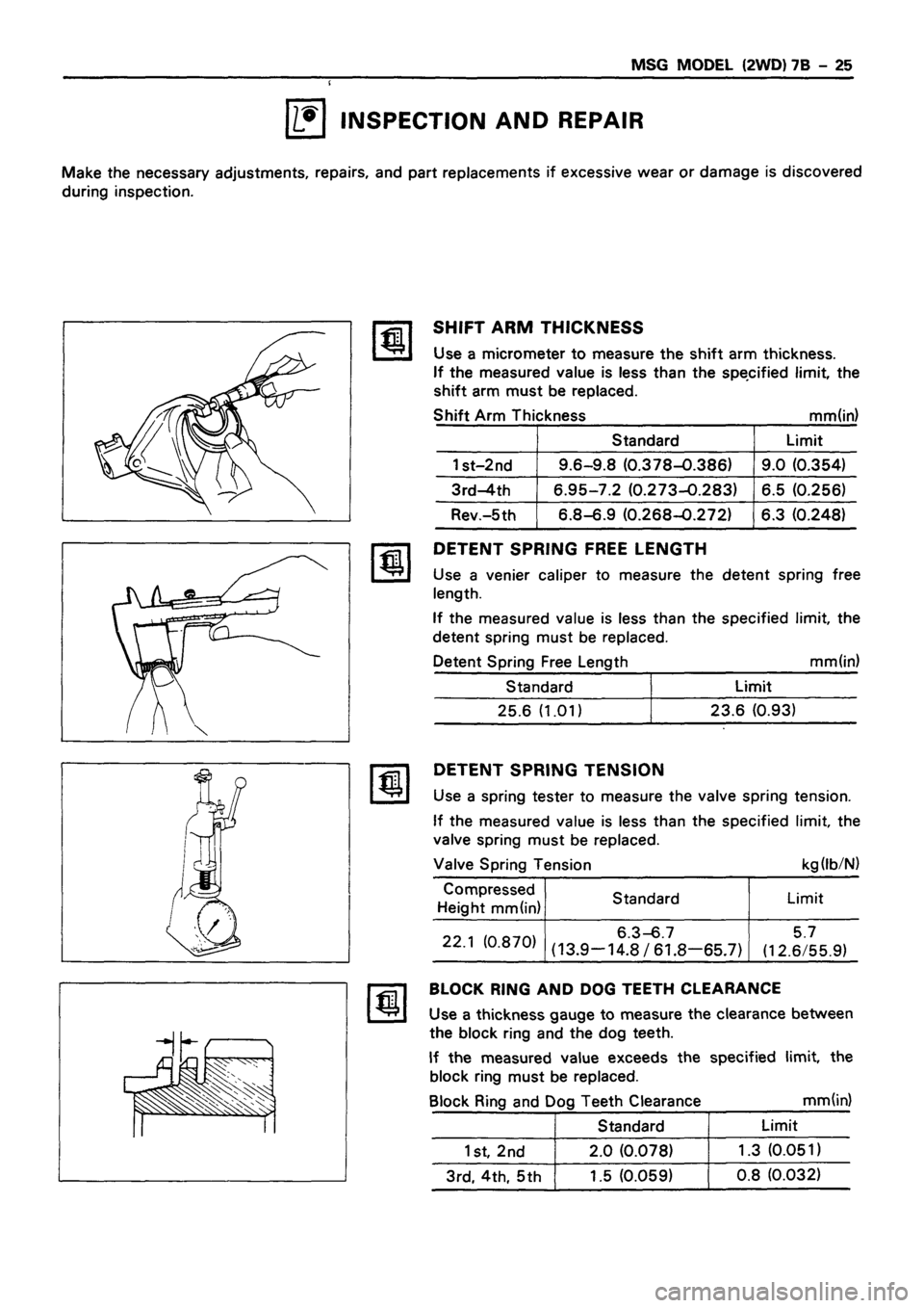 ISUZU DB SERIES 1993  Workshop Manual 
