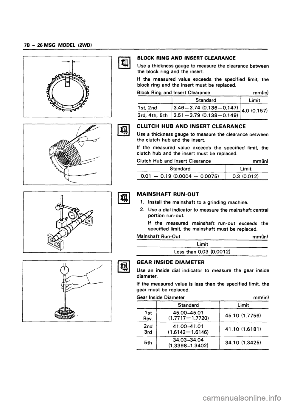 ISUZU DB SERIES 1993  Workshop Manual 