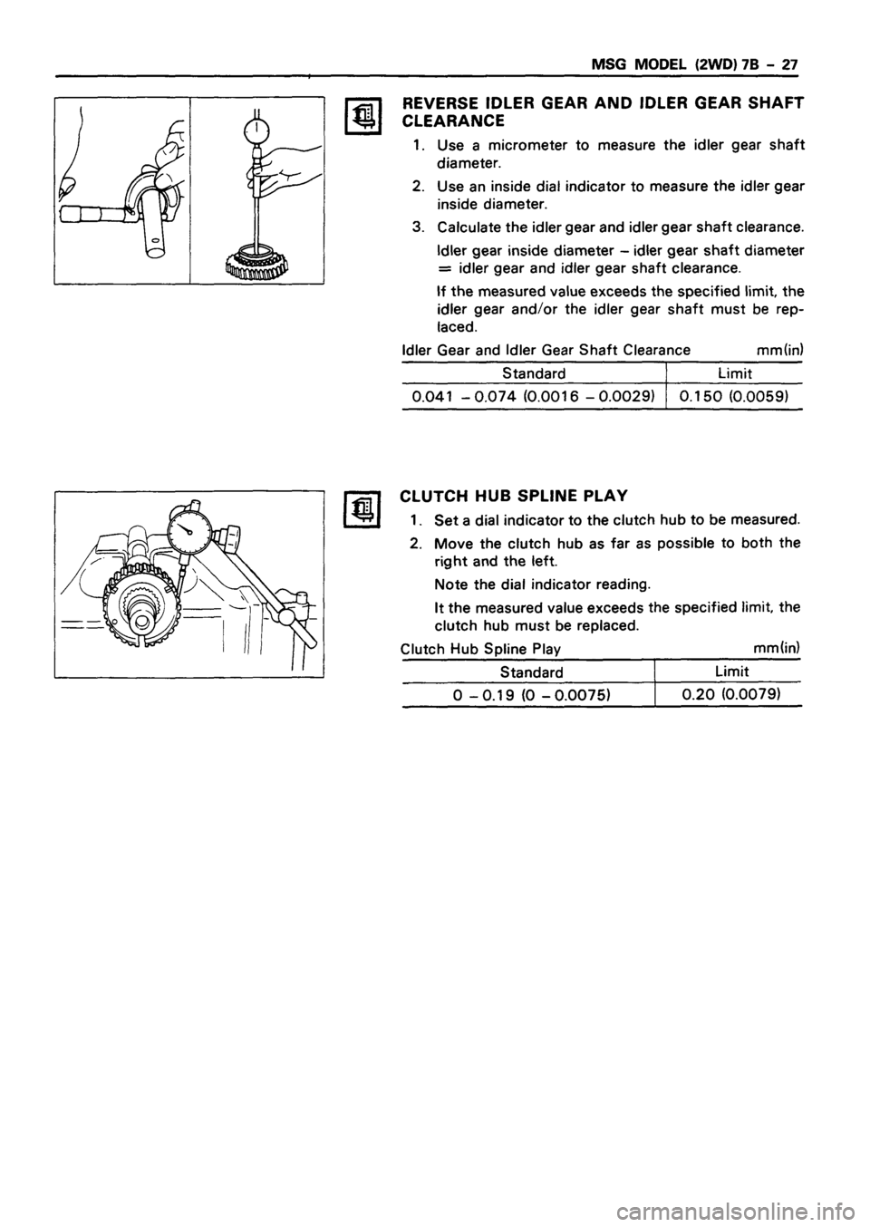 ISUZU DB SERIES 1993  Workshop Manual 