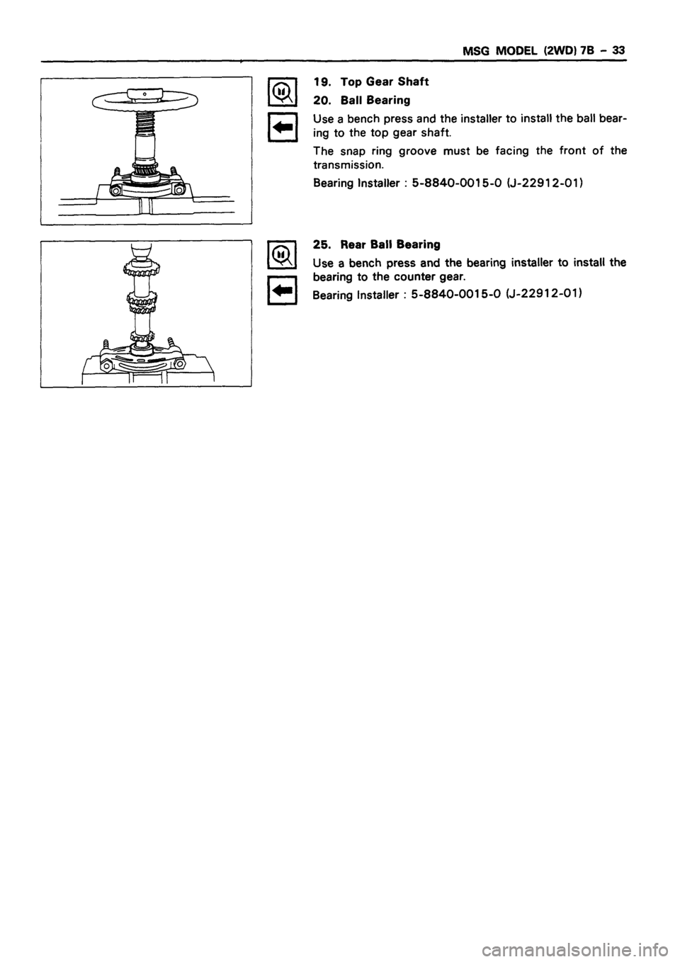 ISUZU DB SERIES 1993 Workshop Manual ISUZU DB SERIES 1993 Workshop Manual