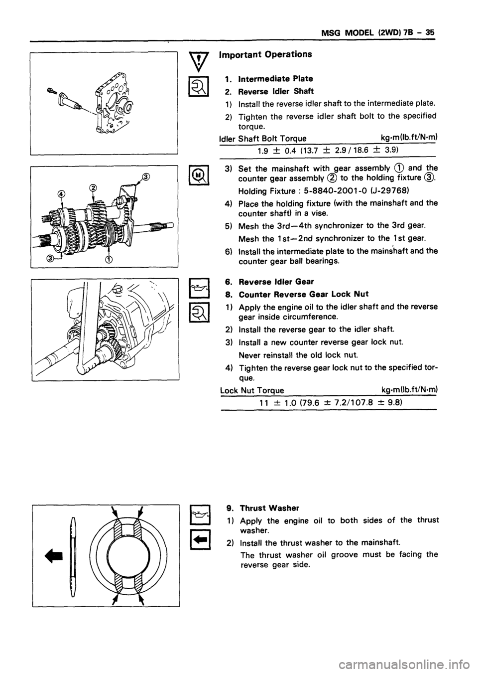 ISUZU DB SERIES 1993 Workshop Manual ISUZU DB SERIES 1993 Workshop Manual