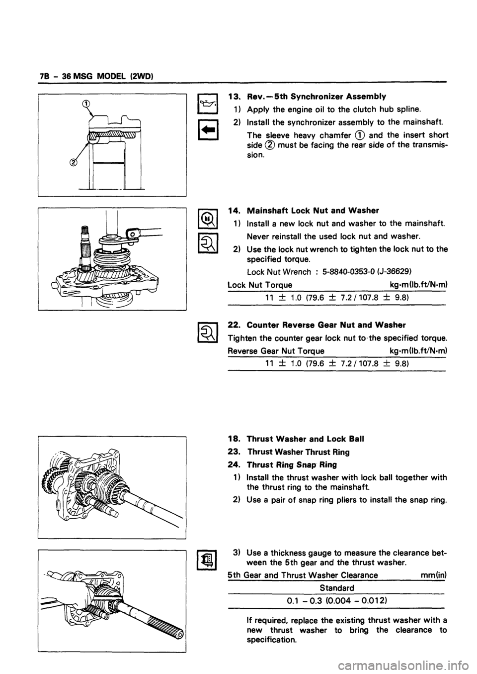 ISUZU DB SERIES 1993 Workshop Manual ISUZU DB SERIES 1993 Workshop Manual