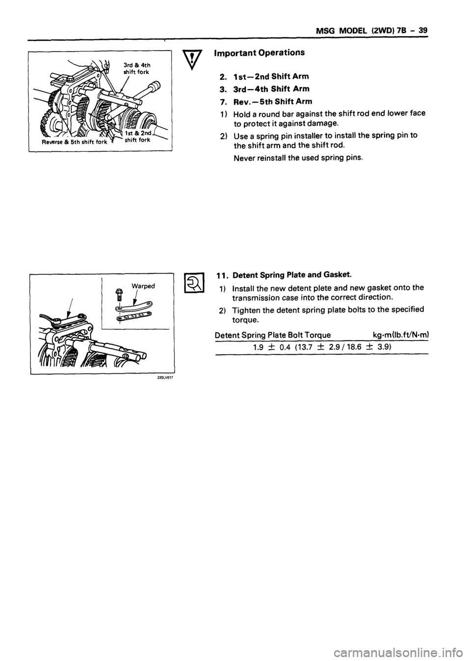 ISUZU DB SERIES 1993 Workshop Manual ISUZU DB SERIES 1993 Workshop Manual