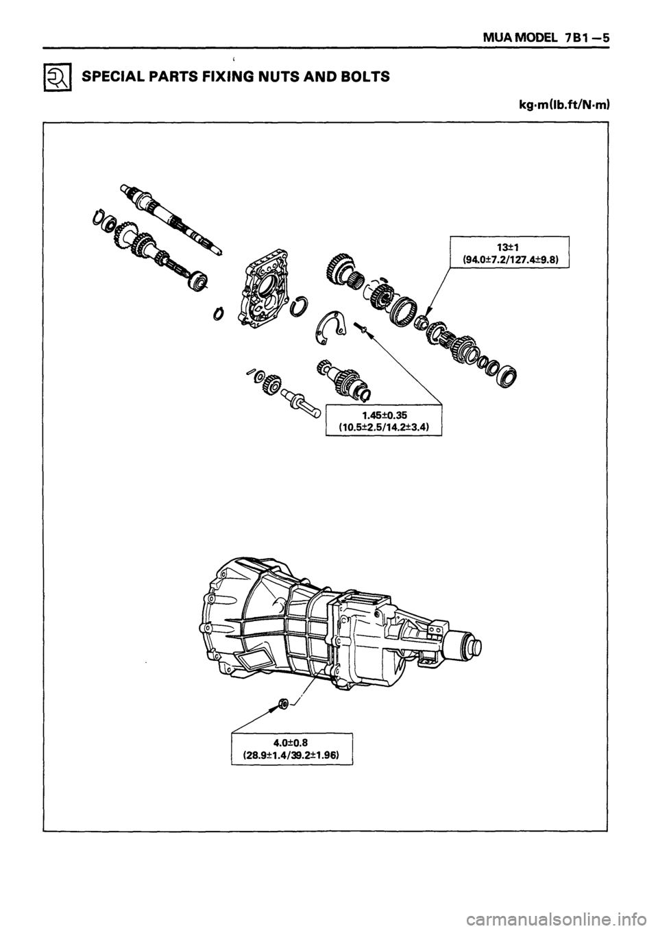 ISUZU DB SERIES 1993  Workshop Manual 