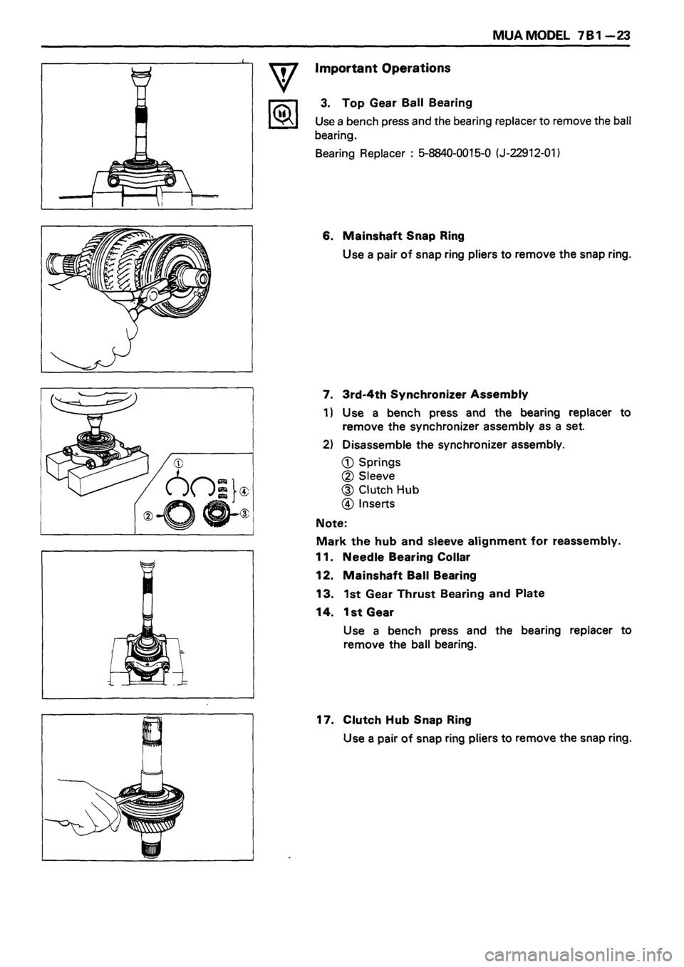 ISUZU DB SERIES 1993  Workshop Manual 