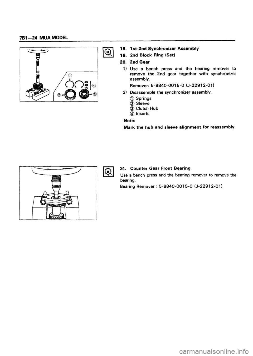ISUZU DB SERIES 1993  Workshop Manual 