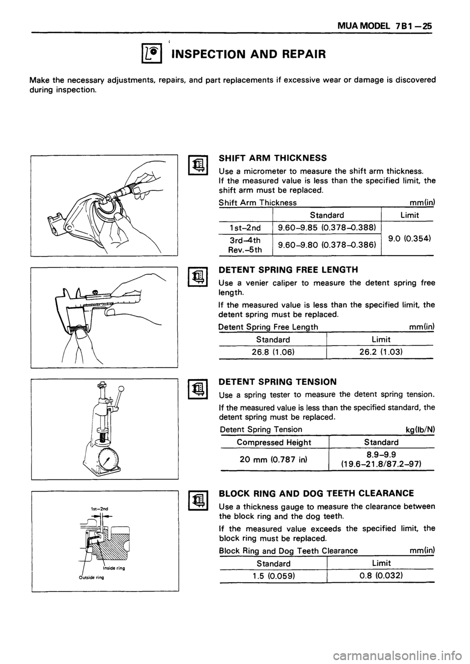 ISUZU DB SERIES 1993  Workshop Manual 