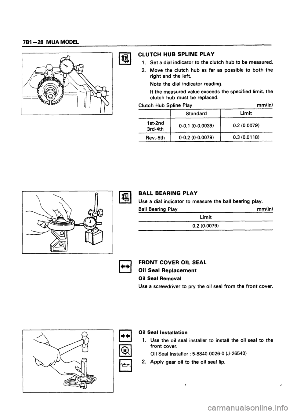 ISUZU DB SERIES 1993  Workshop Manual 
