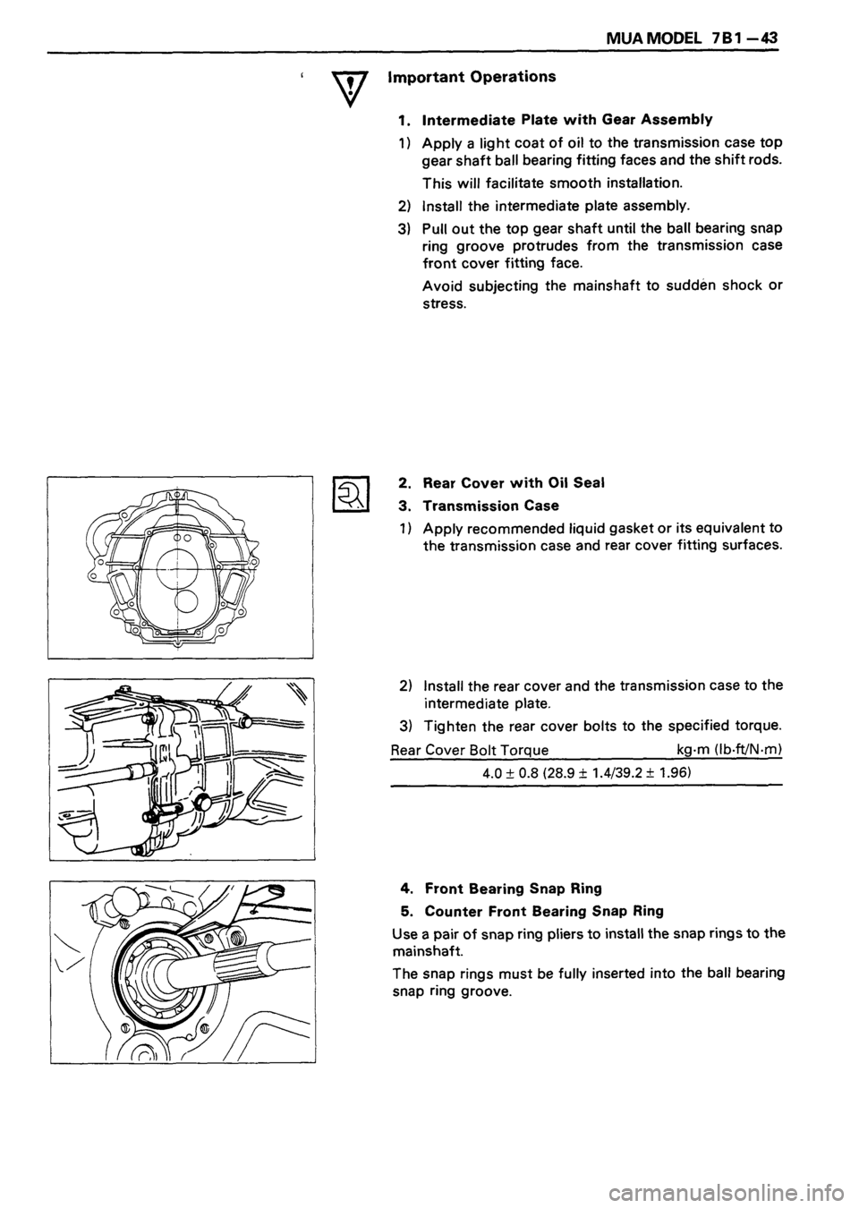 ISUZU DB SERIES 1993 Workshop Manual ISUZU DB SERIES 1993 Workshop Manual