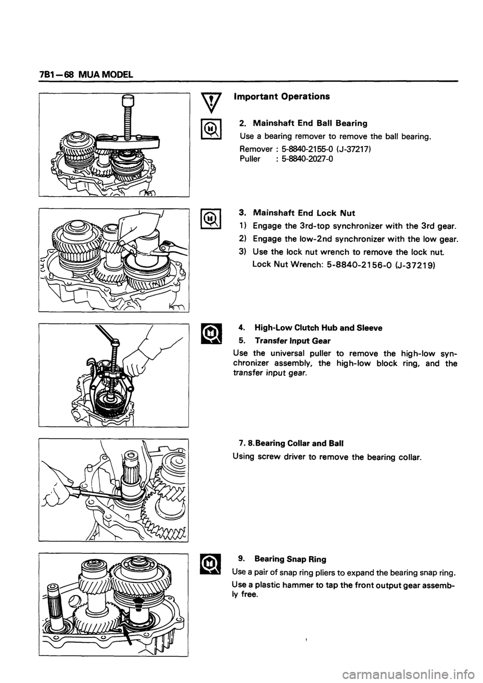 ISUZU DB SERIES 1993 Workshop Manual ISUZU DB SERIES 1993 Workshop Manual