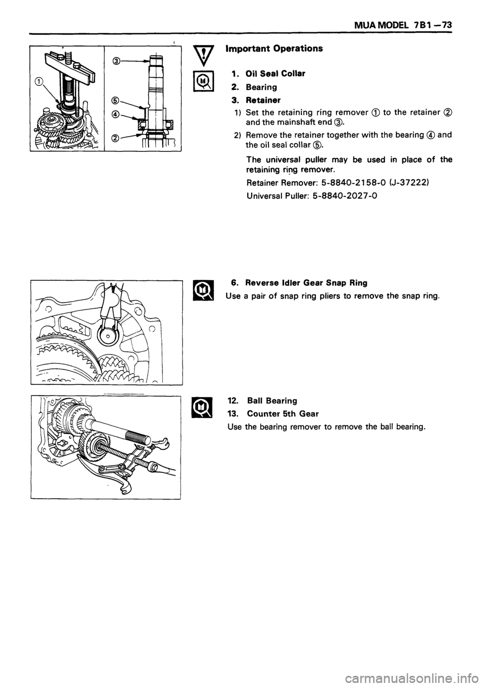 ISUZU DB SERIES 1993  Workshop Manual 