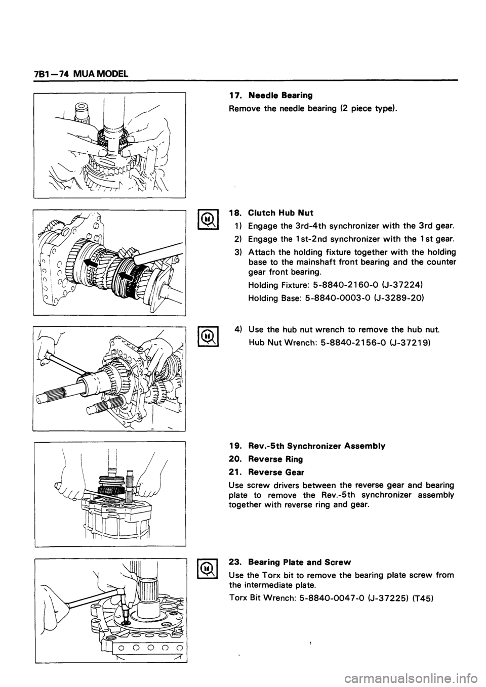 ISUZU DB SERIES 1993  Workshop Manual 