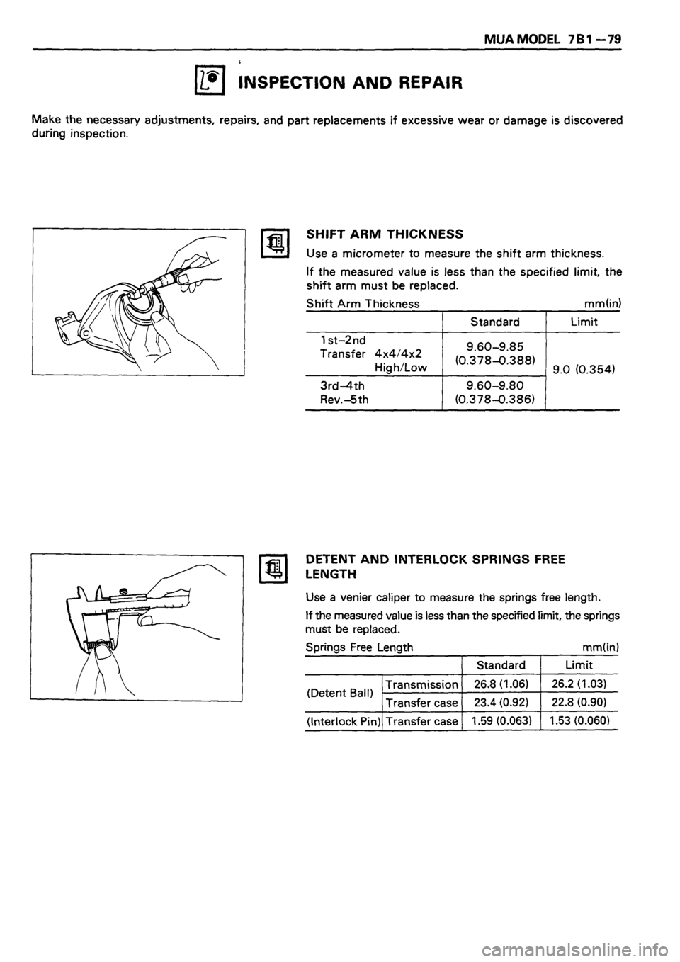 ISUZU DB SERIES 1993  Workshop Manual 