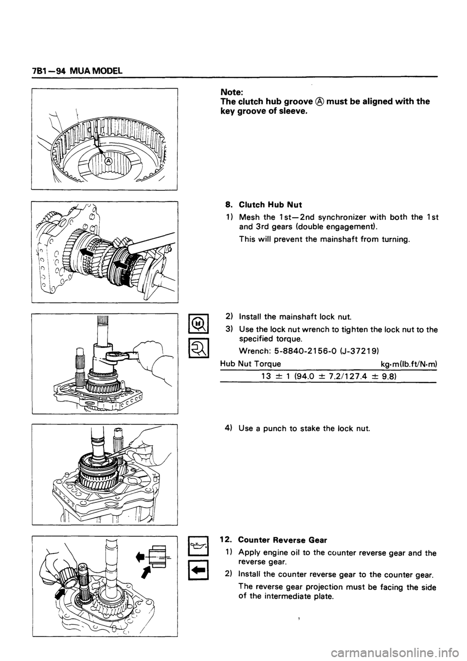 ISUZU DB SERIES 1993  Workshop Manual 