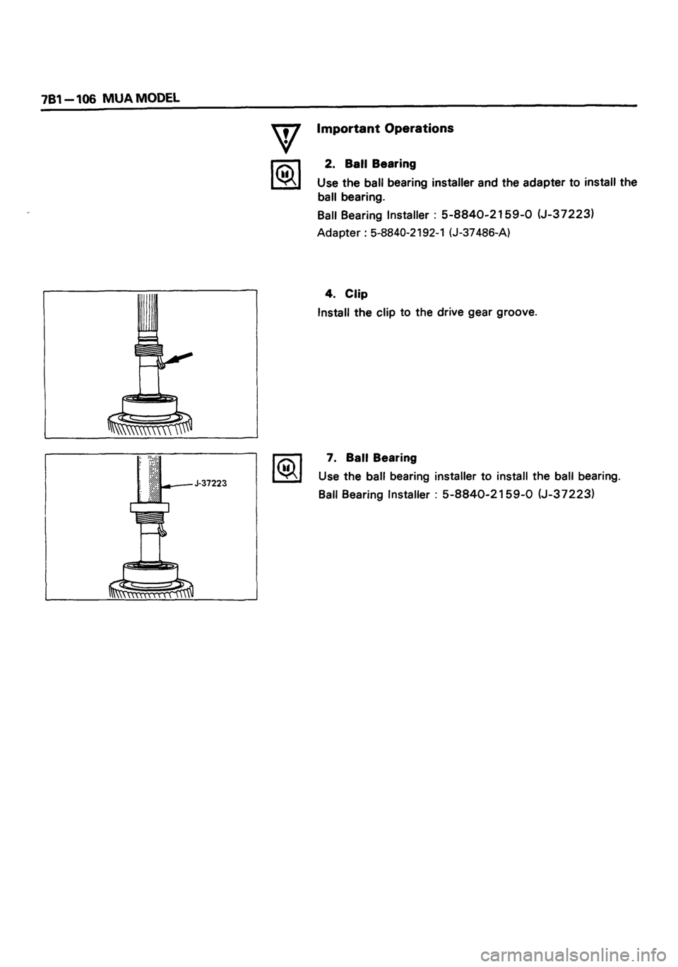 ISUZU DB SERIES 1993 Workshop Manual ISUZU DB SERIES 1993 Workshop Manual