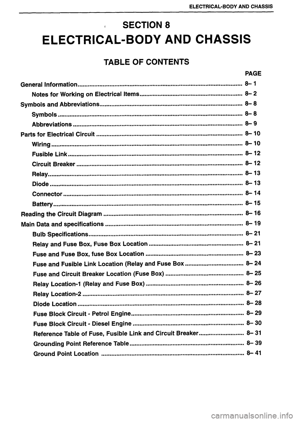 ISUZU DB SERIES 1993 Workshop Manual ISUZU DB SERIES 1993 Workshop Manual