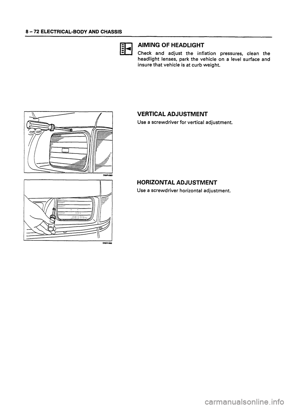 ISUZU DB SERIES 1993 Workshop Manual ISUZU DB SERIES 1993 Workshop Manual