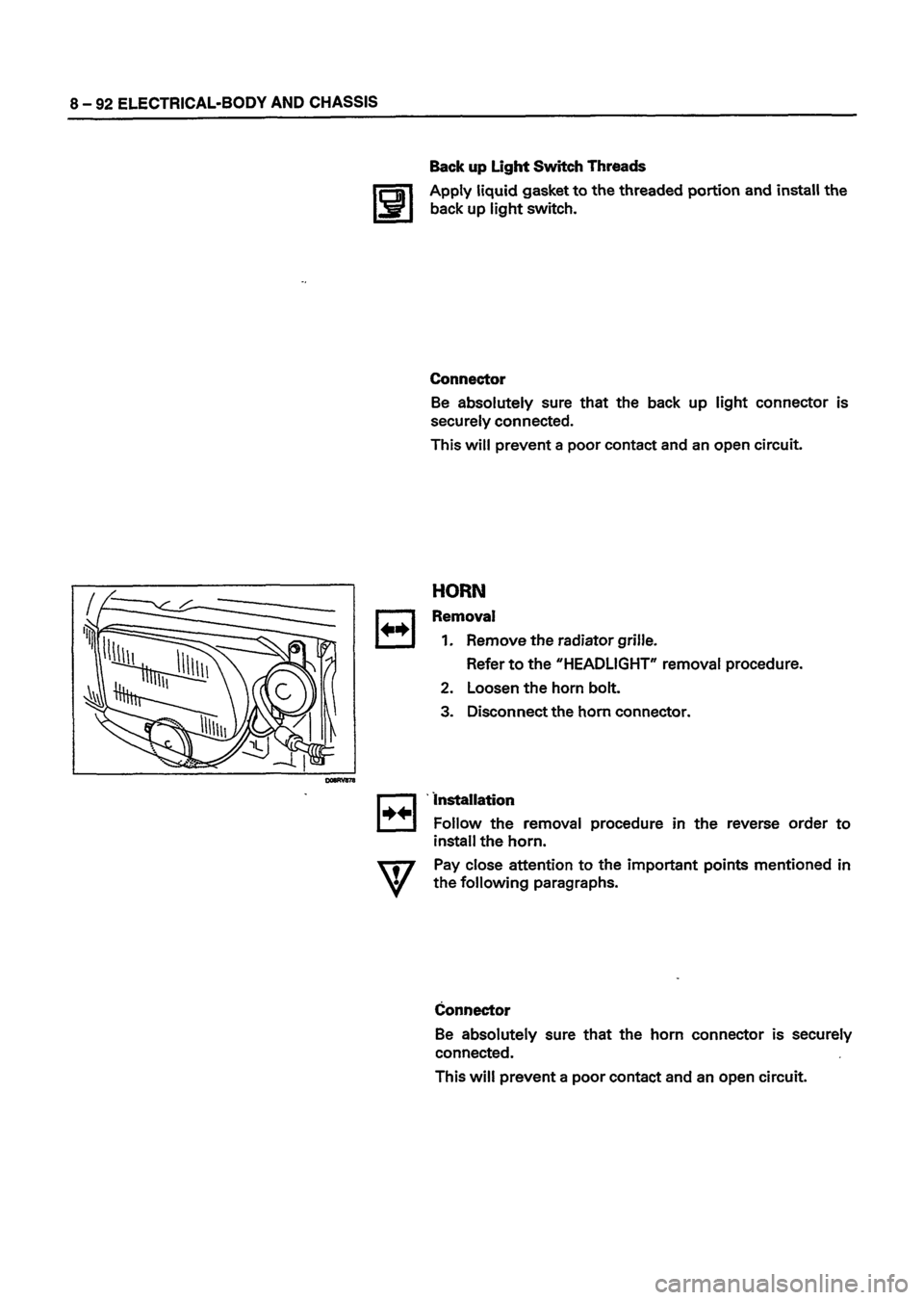 ISUZU DB SERIES 1993 Workshop Manual ISUZU DB SERIES 1993 Workshop Manual