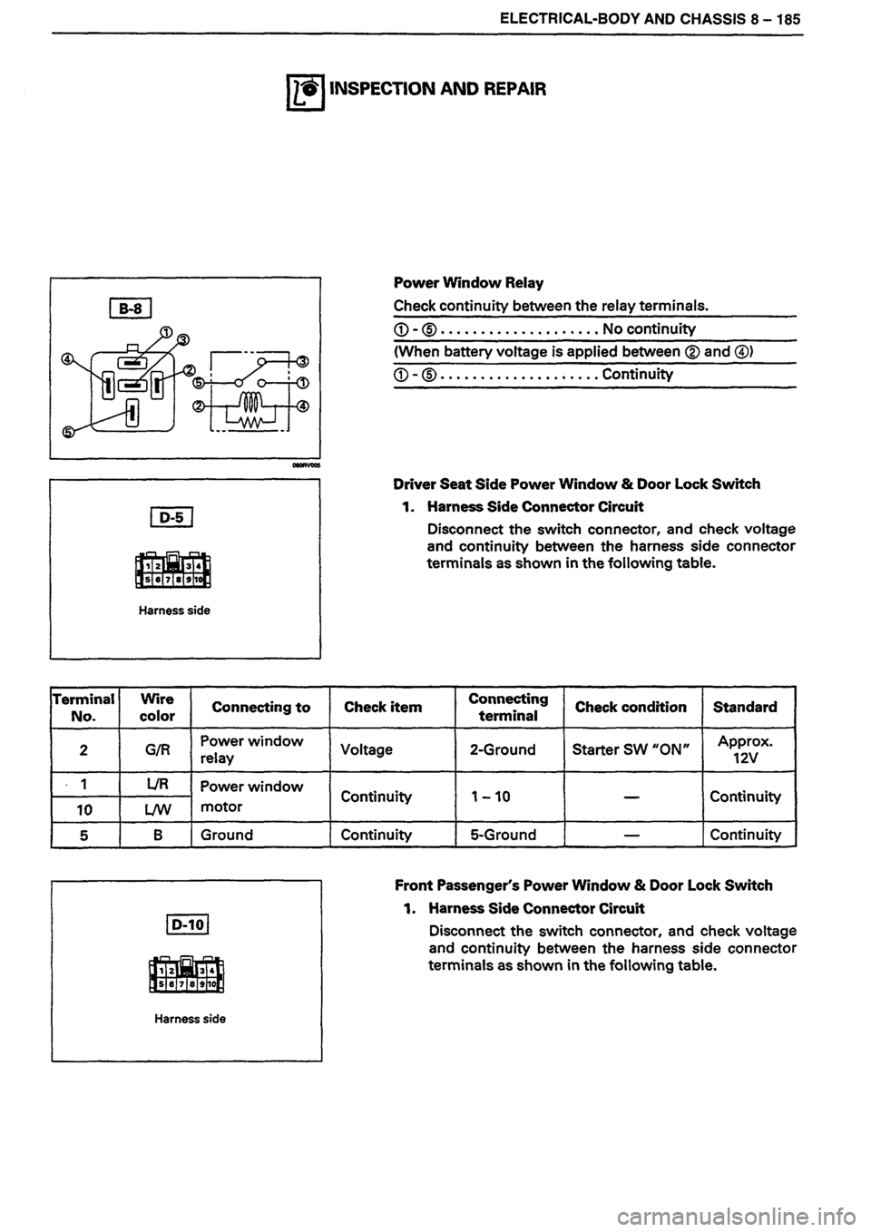 ISUZU DB SERIES 1993  Workshop Manual 