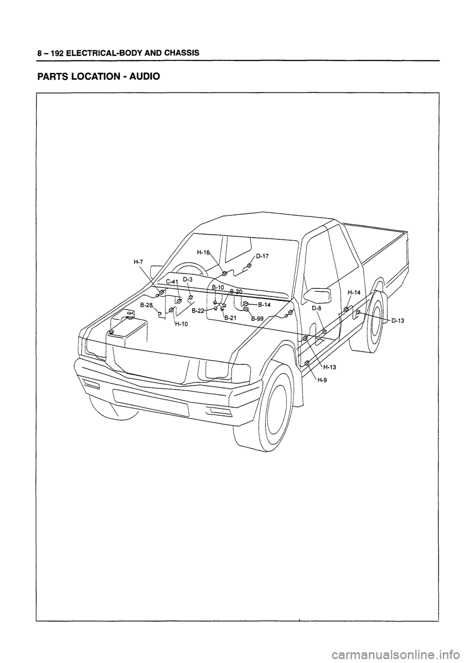 ISUZU DB SERIES 1993  Workshop Manual 