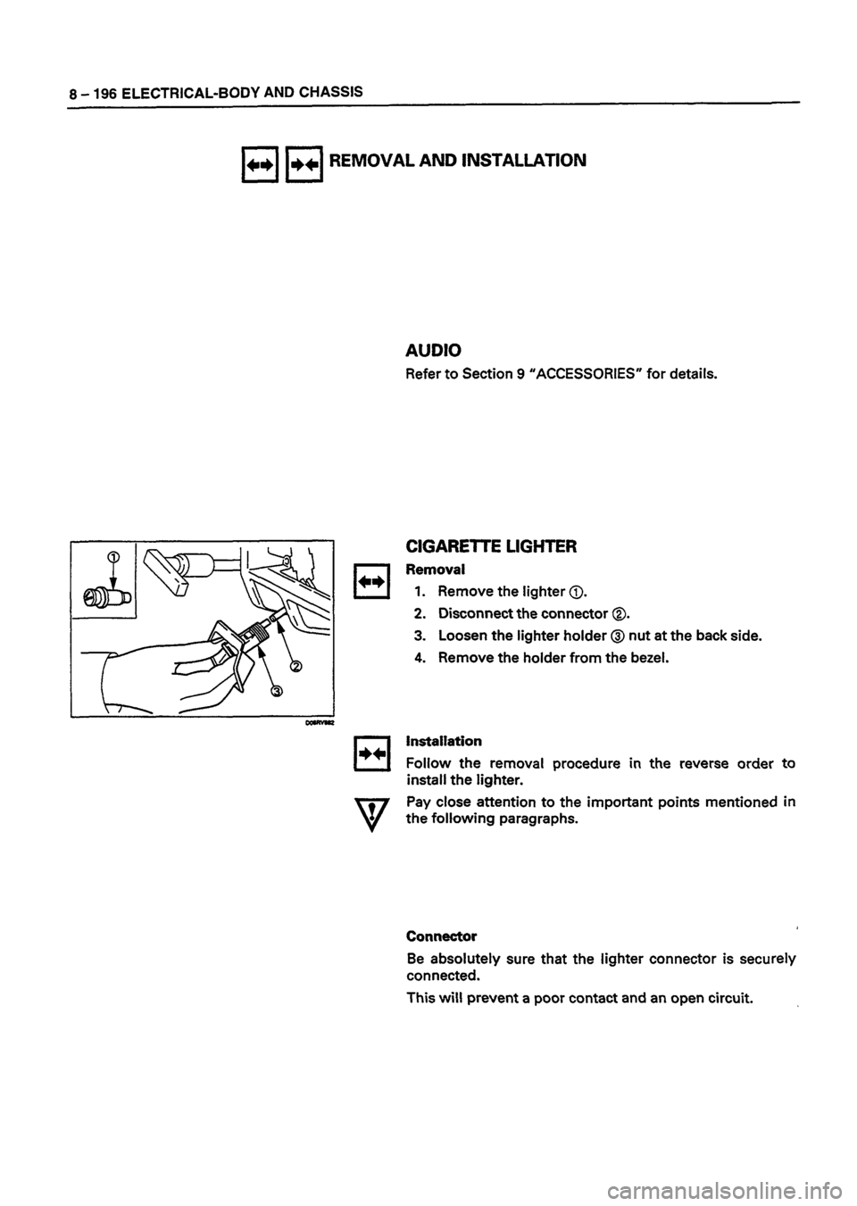 ISUZU DB SERIES 1993  Workshop Manual 