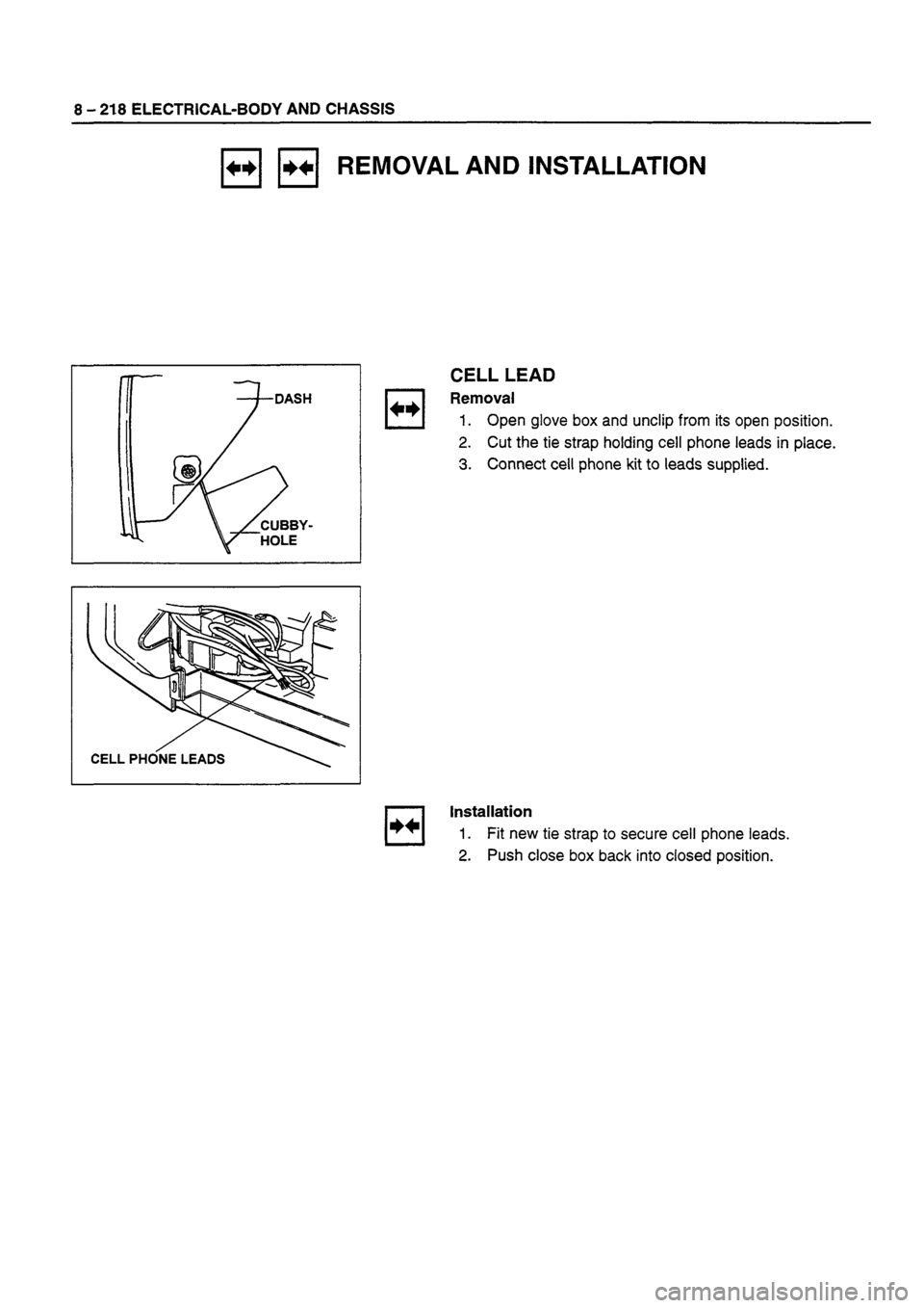 ISUZU DB SERIES 1993  Workshop Manual 