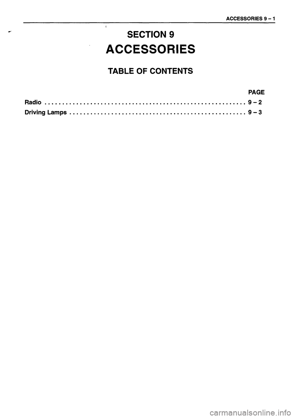 ISUZU DB SERIES 1993  Workshop Manual 