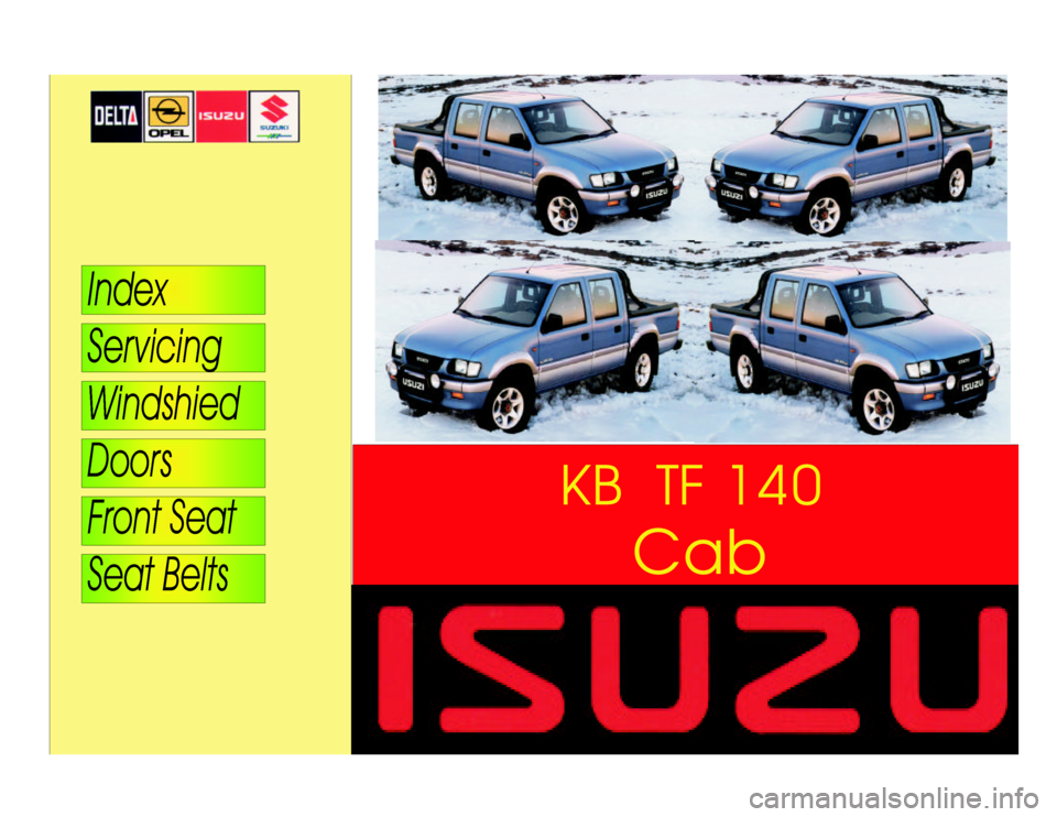 ISUZU DB SERIES 1993  Workshop Manual CabKBTF140 