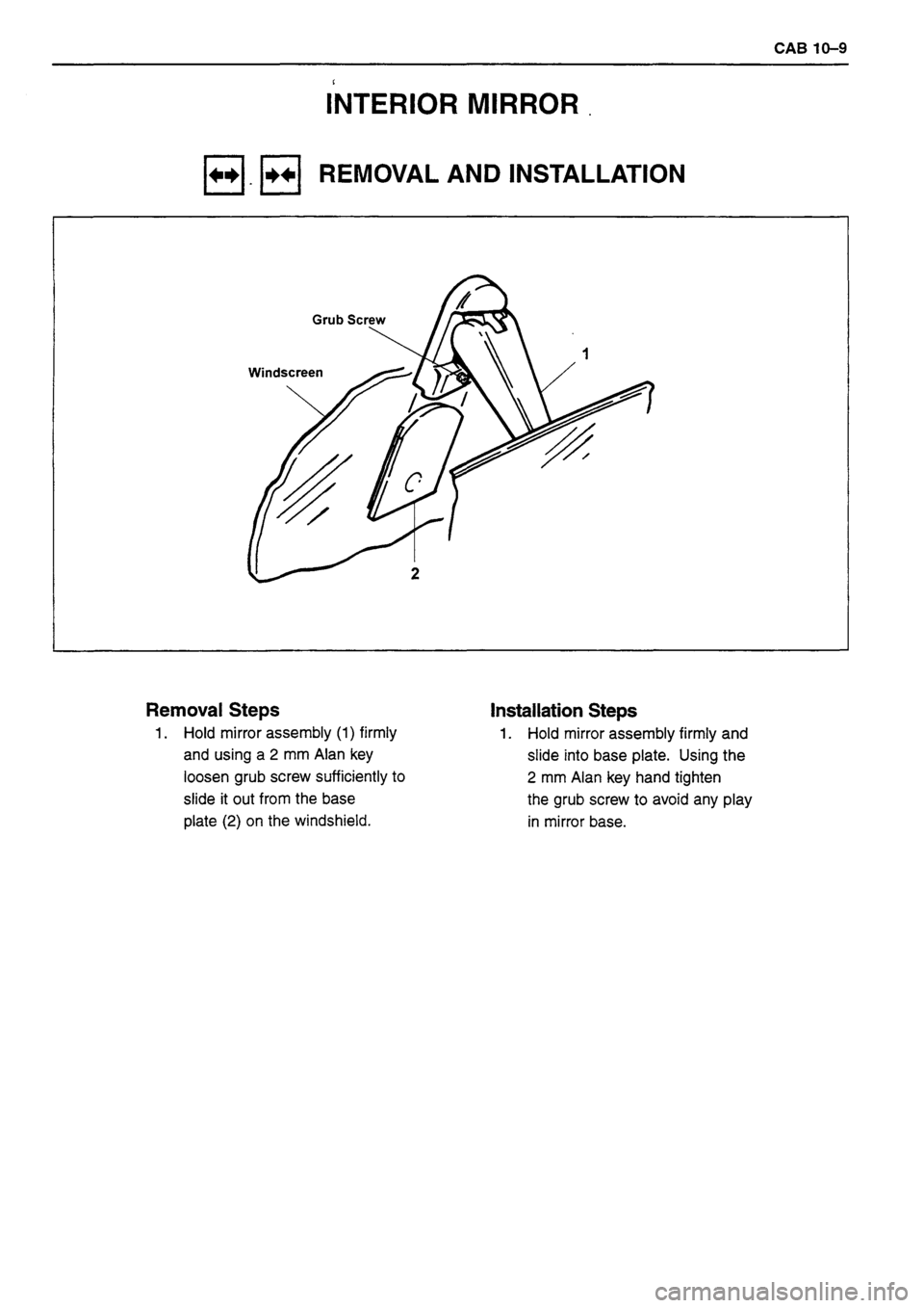 ISUZU DB SERIES 1993 Workshop Manual ISUZU DB SERIES 1993 Workshop Manual